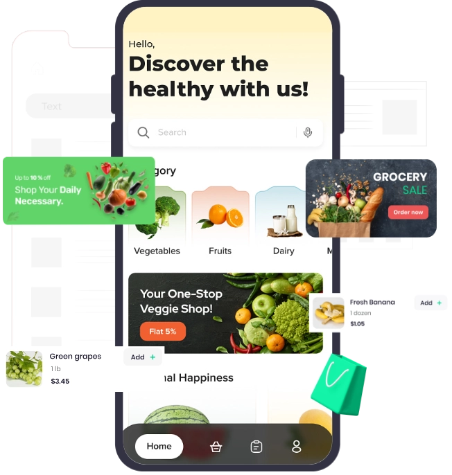 grocery delivery customer app development