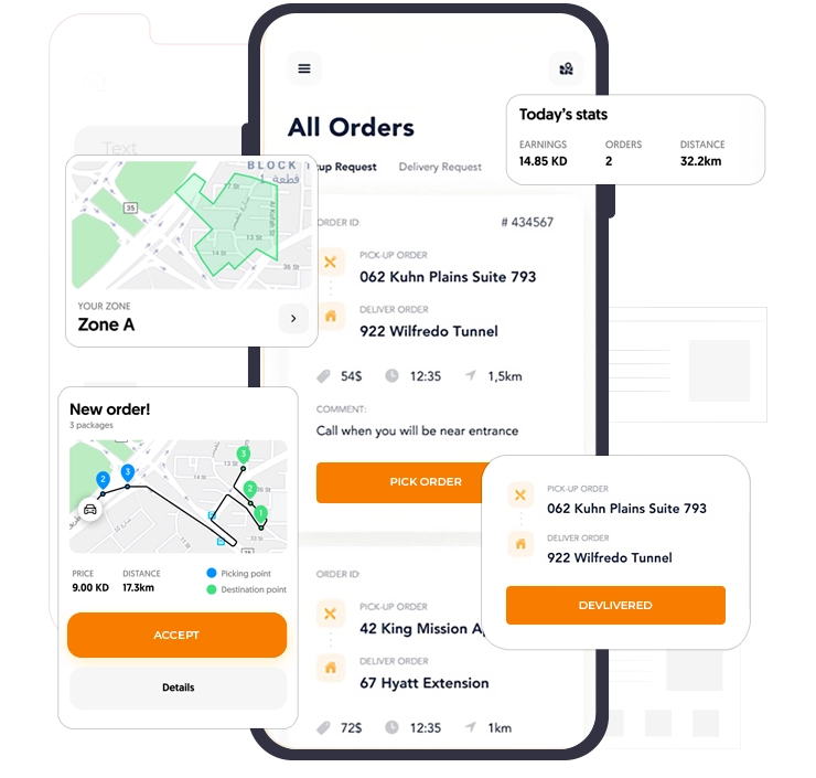Delivery Person App For Just Eat Clone