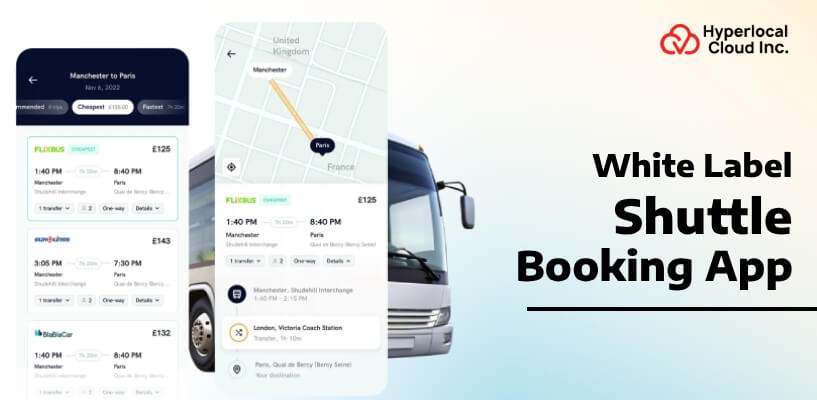 White Label Shuttle Booking App