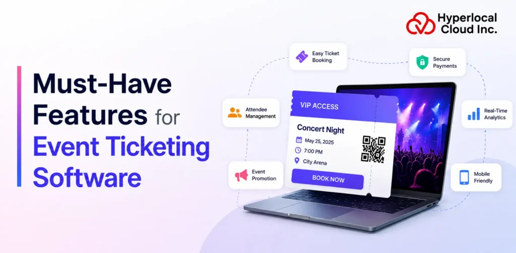 features for event ticketing software