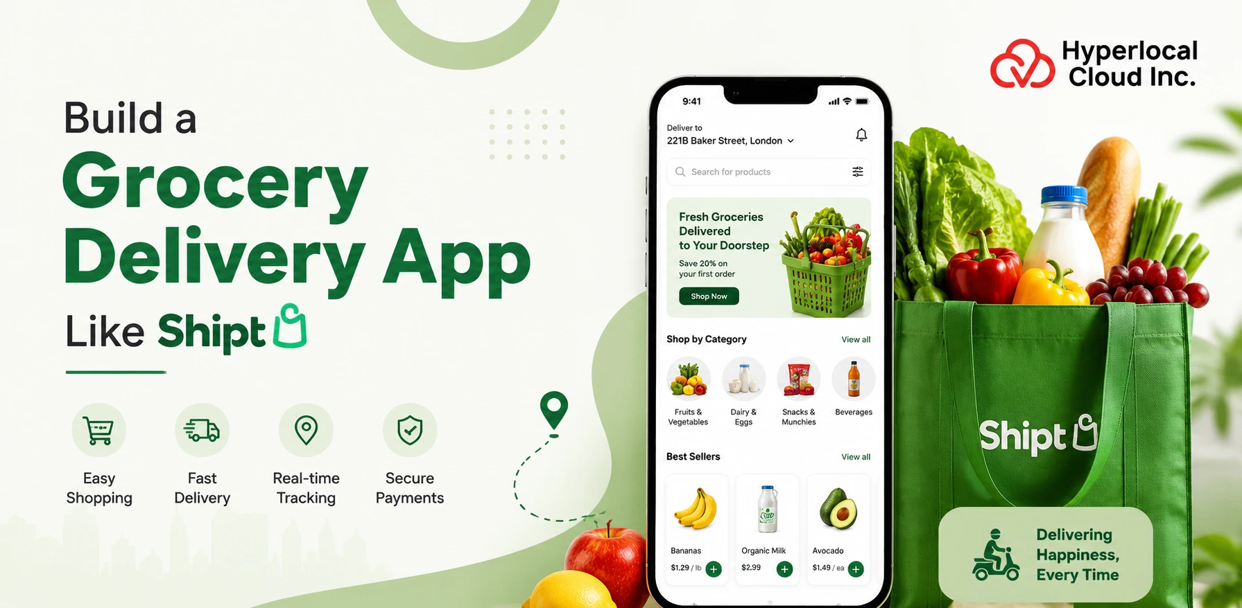 How to Build a Grocery Delivery App Like Shipt: Features, Cost & Development Guide