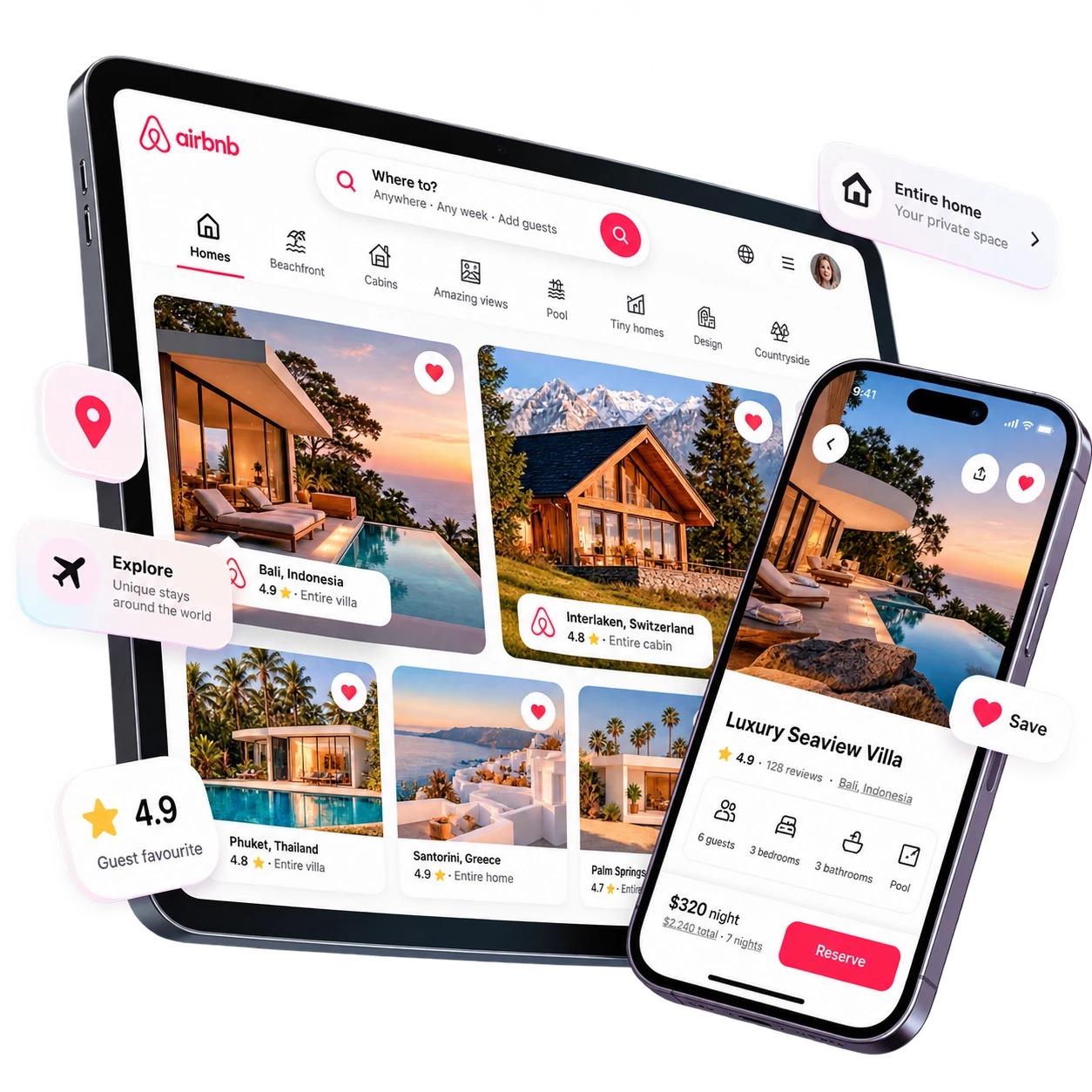 Vacation Rental App Mockup-1